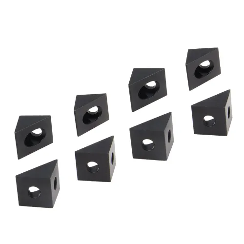Vista 9 de Soporte de esquina angular de aluminio 2020 con tornillos M5x10mm y tuercas en T para perfil de extrusión de aluminio de la serie 2020 de 0.236 in
