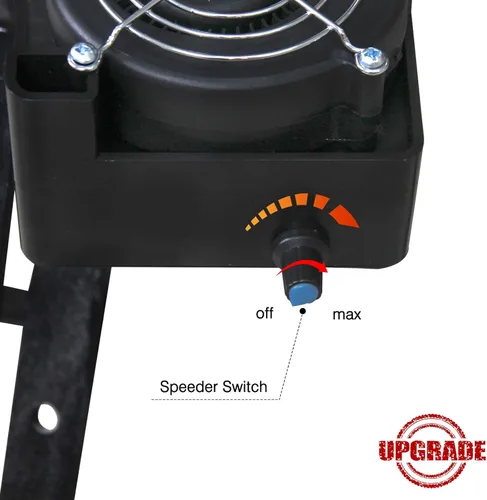 Vista 6 de DC12V Soplador de Aire para Iniciar Fuego de Barbacoa Soplador de Cocina Soplador de Parrilla para Big Green Egg y Kamado Joe Classic, Reduce
