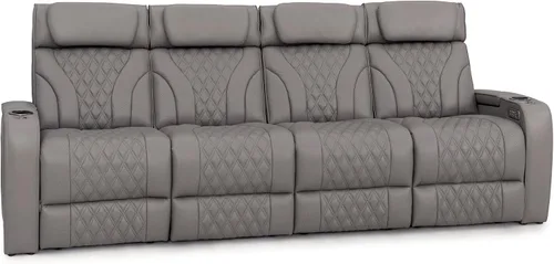 Vista 48 de Seatcraft Luminis LT - Asiento de cine en casa, reclinable, color rojo