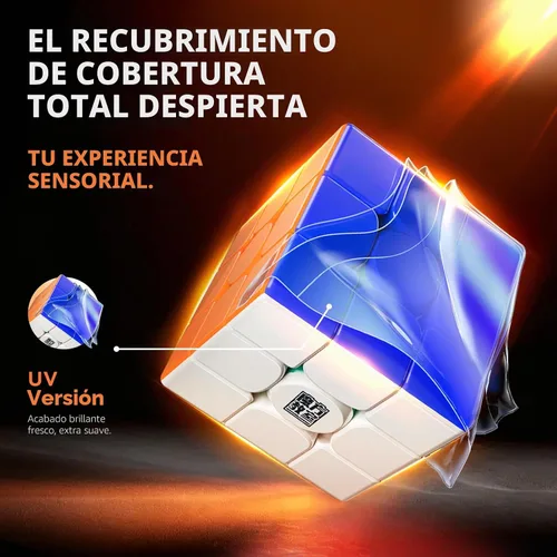 Vista 7 de Moyu RS3M V5 SE Ball Core recubierto UV 3x3 SpeedCube, rompecabezas 3x3 sin calcomanías RS3M V5 MagLev Master Cube (MagLev+Ball Core Magic Clothes)