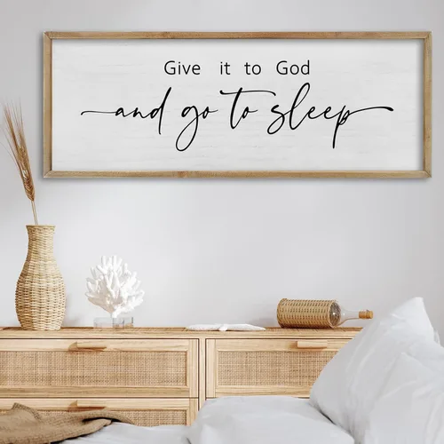 Vista 27 de FZMHASLWW Decoración de Pared para Comedor Bendición Cristiana Bendice la Comida Familia Amor Letrero de Versículo Bíblico 32"×12" Escritura