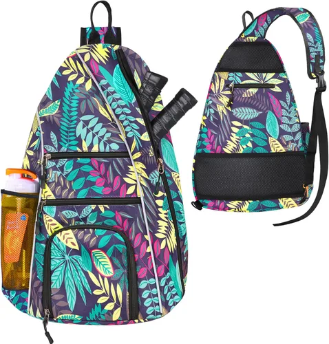 Vista 9 de Bolsa de pickleball – Bolsas de pickleball para mujeres y hombres – Mochila de pickleball – Estuche de viaje de pickleball para raqueta de tenis