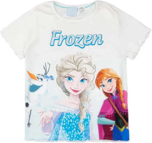 Vista 2 de Disney Conjunto de pijama para niñas de Frozen Camiseta y pantalones cortos azules para niños Conjunto de regalo de pijama de aventura helada