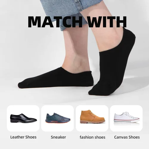 Vista 7 de Lngwioo 6 Pairs No Show Socks Women & Men Arch Support Non Slip Invisible Low Cut Liner Socks