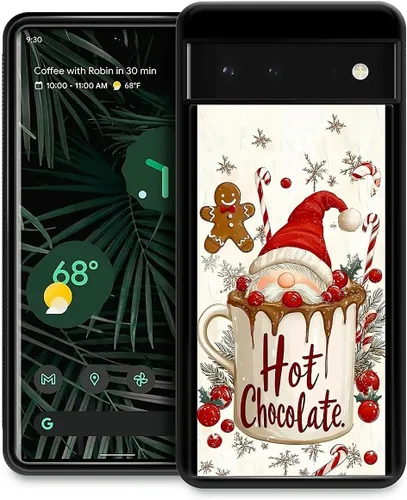 Vista 117 de Funda compatible con Google Pixel 4A 5G, Nochebuena, Google Pixel 4A 5G, delgada, suave, a prueba de golpes, TPU para mujeres y niñas, niños, funda
