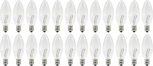 Vista 8 de Creative Hobbies® Bombillas de repuesto para lámparas de vela eléctricas, velas de ventana y candelabros - 7W Candelabro E12 Incandescente