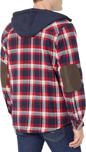 Vista 2 de Legendary Whitetails Chaqueta tipo camisa de franela con capucha y forro bereber para hombre