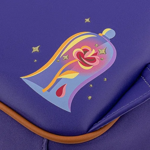 Vista 5 de Loungefly Disney Beauty and the Beast Ballroom Scene - Bolso de hombro con doble correa para mujer Multi