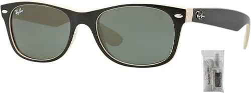 Vista 2 de Ray-Ban RB2132 NEW WAYFARER - Gafas de sol para hombres y mujeres paquete con kit de cuidado de gafas de cortesía de diseñador iWear