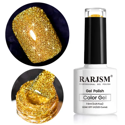 Vista 26 de RARJSM - Esmalte de uñas de gel con purpurina, de color verde oliva, brillante y brillante, para manicura DIY y salón de uñas, requiere secado