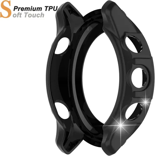 Vista 2 de Miimall Compatible con Garmin Forerunner 955 Caso, resistente a los arañazos, TPU Militar Funda de protección para Garmin Forerunner 955/955 Solar