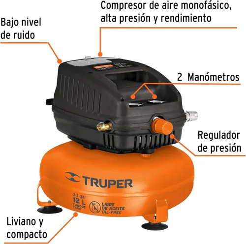 Vista 2 de Aceite compresor de aire libre, 12 L