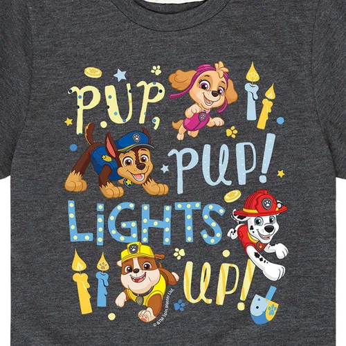 Vista 3 de Hybrid Apparel - Paw Patrol - Vacaciones de invierno - Camiseta gráfica de manga corta para niños y jóvenes