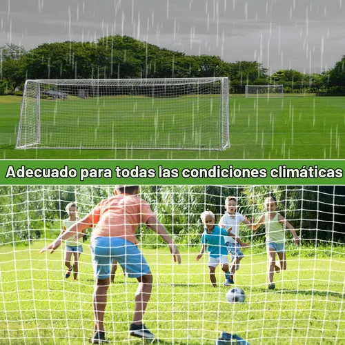 Vista 6 de 3mm Thicker Soccer Net, Full Size Soccer Goal Net, Durable Polyethylene Football Net with Installation Accessories,24 x 8ft / 18 x 6.5ft / 10 x