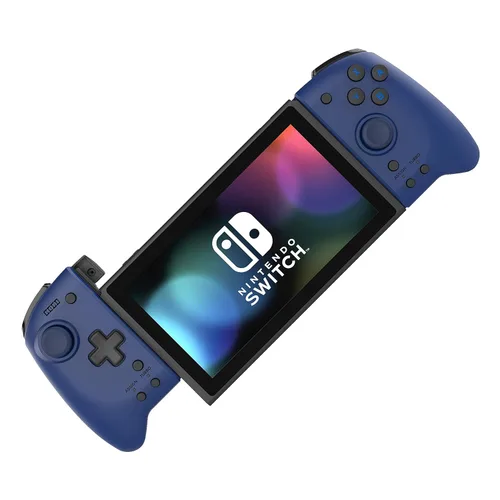 Vista 3 de Hori Nintendo Switch Split Pad Pro (Blue) Ergonomic Controller for Handheld Mode - Officially Licensed By Nintendo
