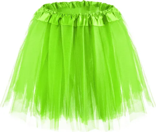 Vista 3 de Falda tutú para niña, falda de baile de ballet, falda de disfraz de hadas para fiesta