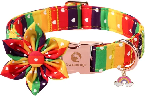 Vista 73 de DOGWONG Collar de otoño para perro con lazo, collar de moño para perro de Acción de Gracias, collar ajustable de algodón de otoño con hoja de arce