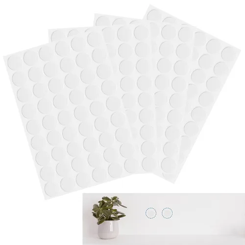 Vista 9 de Waziaqoc 216 calcomanías autoadhesivas para tapas de tornillos, color caqui 4-hojas de mesa, PVC, a prueba de polvo, pegatinas redondas