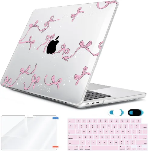 Vista 25 de Compatible con MacBook Air 2026 2025 2024-2022 de 13.6 pulgadas M5 A3449 M4 A3240 M3 A3113 M2 A2681 con Touch ID, carcasa rígida de plástico, hoja