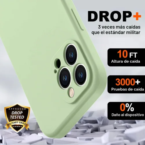Vista 4 de BossKiss Funda compatible con iPhone 14 Pro Max, silicona mejorada [protección de cámara] [2 protectores de pantalla 9H], forro de microfibra suave