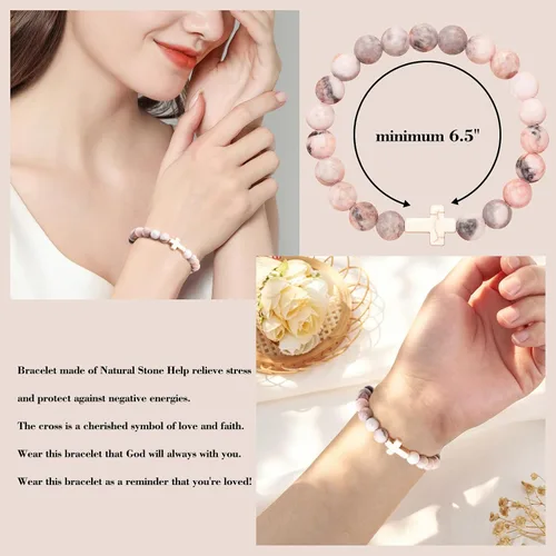 Vista 80 de Regalos navideños para niños, niñas adolescentes, mujeres, linda pulsera de cruz para niñas, regalos de Navidad cristianos para mujeres, ideas