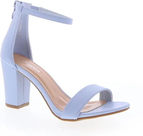 Vista 18 de TOP MODA Hannah-1 - Sandalias de tacón alto con tira en el tobillo elegantes, suela antideslizante, para boda, fiesta, baile de graduación Beige