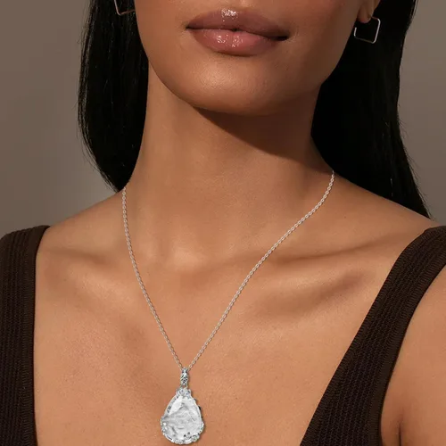 Vista 5 de ZPMMPZ Waterdrop Pendant Necklace for Women Girls Teardrop Necklace Natural Stone Teardrop Necklace Jewelry Gifts for Mom Mother's Day Birthday