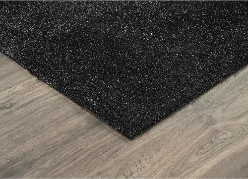 Vista 4 de Garland Rug Alfombra de césped artificial de 5 pies x 8 pies, grande para interiores/exteriores, color negro - Negro exuberante, duradera y de bajo