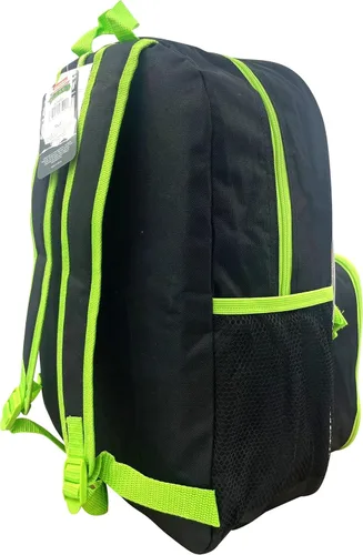 Vista 12 de Ruz Group - Mochila con licencia para niños de 16 pulgadas con lonchera extraíble, Verde, multi color, Tortugas Ninja