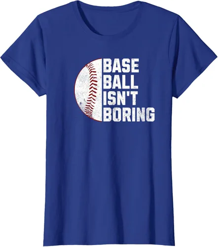 Vista 51 de Camiseta Baseball Isn't Boring, Negro