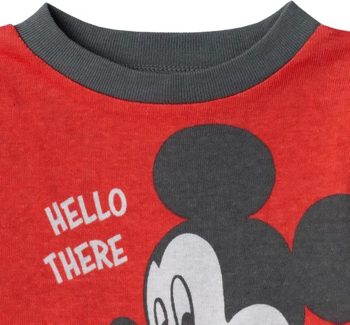 Vista 3 de Disney Pijama de algodón de 4 piezas de Mickey Mouse para bebé niño