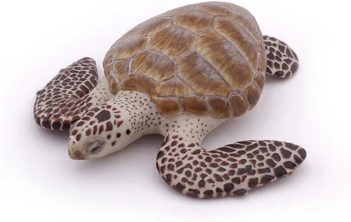 Vista 4 de Papo - Figura realista de tortuga marina boba - A partir de 3 años - Colección de vida marina - Animales marinos educativos - Juguete de idea