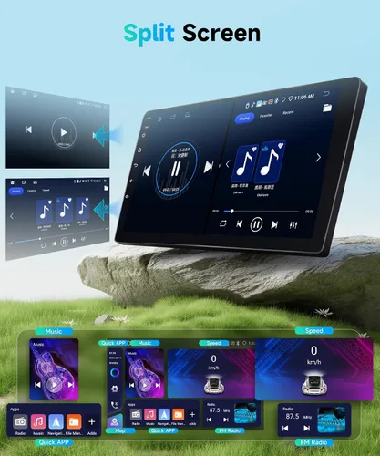 Vista 7 de Radio de coche de 8 núcleos 6G+128G para Toyota RAV4 2007-2011, estéreo de coche Rimoody Android con Carplay inalámbrico, Android Auto, Mirror Link