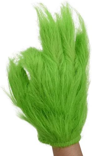 Vista 3 de La Máscara de Cosplay de Navidad, Máscara de Látex para Adulto de Navidad, Máscara de Cosplay Verde