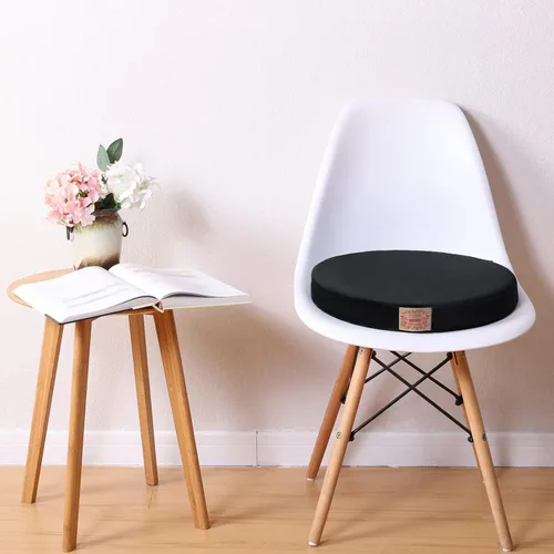 Vista 6 de Almohadilla Shinnwa de poliéster suave, cuadrado o redondo con espuma de memoria para asiento, soporte Lumbar de felpa, colorida de 16 pulgadas