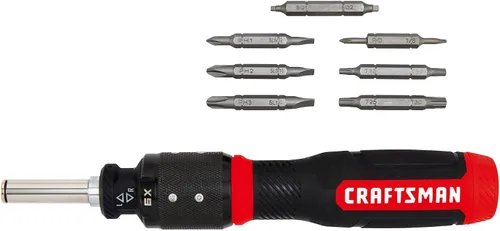 Vista 6 de CRAFTSMAN Destornillador de trinquete SpeedDrive de 15 piezas (CMHT68134)