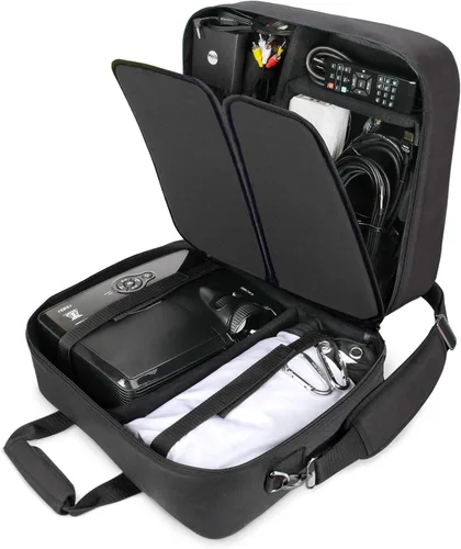 Vista 10 de Gear Bolsa para trasladar video proyector. Para ViewSonic PJD5155/PJD5134, Epson VS240, VS230, EX21, EX31, EX71 y otros. El interior tiene