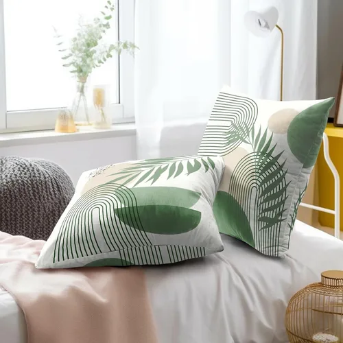 Vista 135 de Giwawa Juego de 2 fundas de almohada decorativas con diseño floral de girasol de 16 x 16 pulgadas, fundas de cojín decorativas para el hogar, sofá