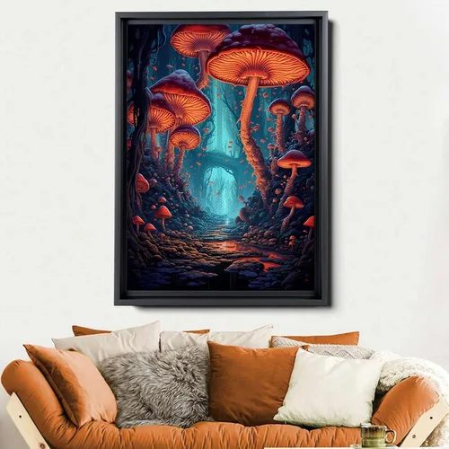 Vista 6 de Magical Mushroom Forest Art, Classic Matte Paper Poster, Enchanting and Whimsical Nature-inspired Artwork