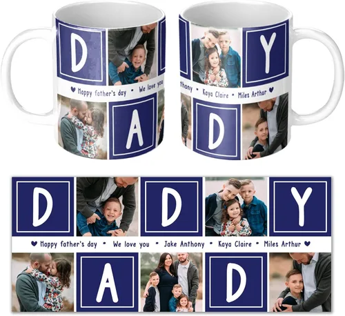 Vista 11 de Taza de café personalizada con fotos y nombres, mejor amigo, mejor juntos, collage de fotos personalizado con texto, regalos para amigos, impresión
