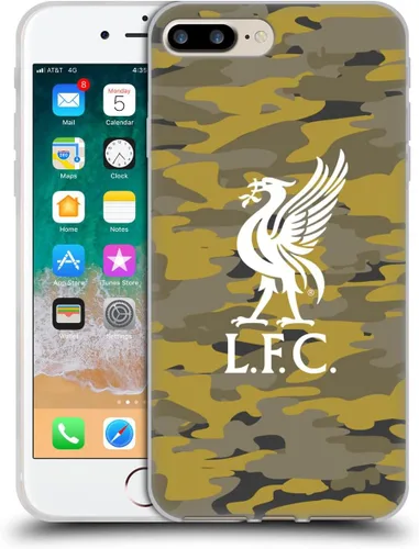 Vista 151 de Head Case Designs Funda de gel con licencia oficial del Liverpool Football Club Away Colourways Crest Camou [protección de grado militar] compatible