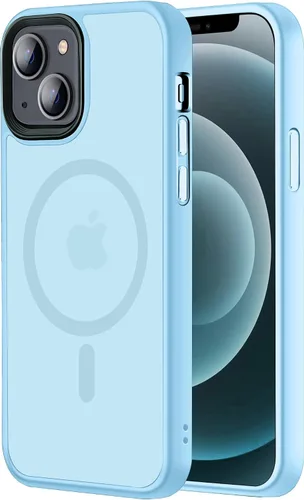 Vista 37 de Tigowos Funda magnética para iPhone 15, resistente a las caídas, sensación de piel mate, a prueba de golpes, ajuste delgado para iPhone 15, negro