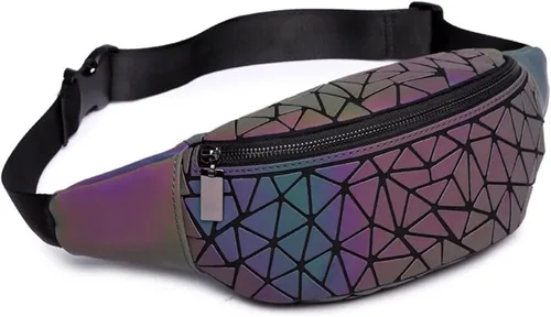 Vista 13 de Handbags Womens Geometric Luminous Purse bags Ladies Top Handle Satchel Bags 1108-5#Luminous