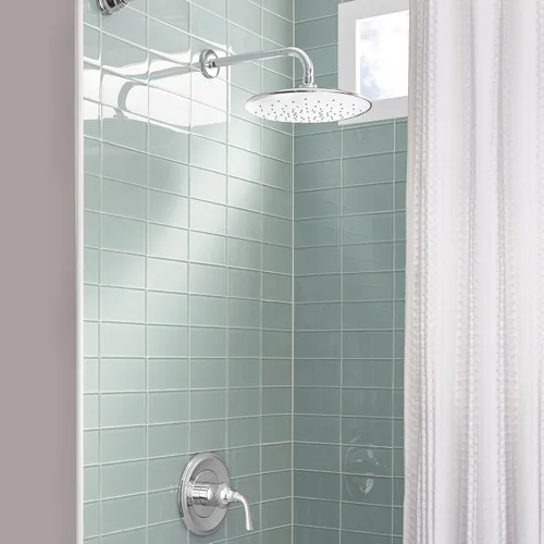 Vista 4 de American Standard 9038001.002 Spectra - Cabezal de ducha de lluvia con ahorro de agua, 11 pulgadas, 1,8 GPM, cromo pulido