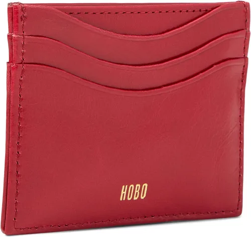 Vista 2 de HOBO Max Wallet para mujer parte superior de cuero con forro de poliéster bonita y práctica cartera Carmesí Máximo