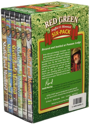 Vista 2 de Red Green Stuffed and Mounted Six Pack