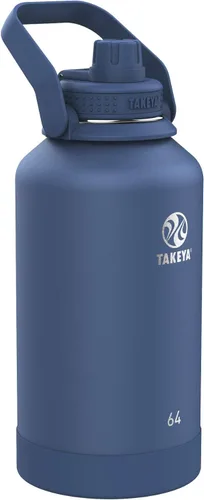 Vista 13 de Takeya Actives Botella de Agua con Tapa de Boquilla, Botella con Doble Aislamiento de Acero Inoxidable, Apta para Lavavajillas y Sin BPA, Botella