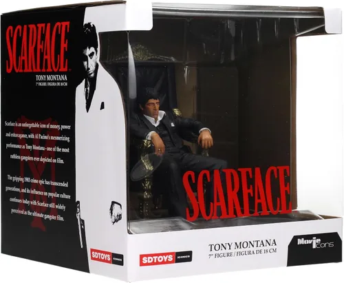 Vista 6 de Iconos de películas Scarface: Trono de Tony Montana Figura de 7