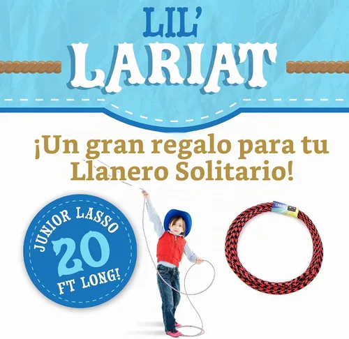 Vista 2 de Just Jump It Lil Lariat Junior Lasso Rope - Pre-Tied 20' Kids Cowboy Rope