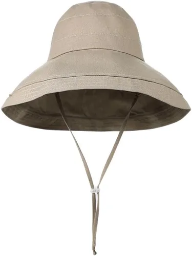 Vista 11 de Sombrero de ala ancha para mujer, para pesca, plegable, UPF 50+, protección solar UV, gorra de playa, gorra de verano con borde con alambre